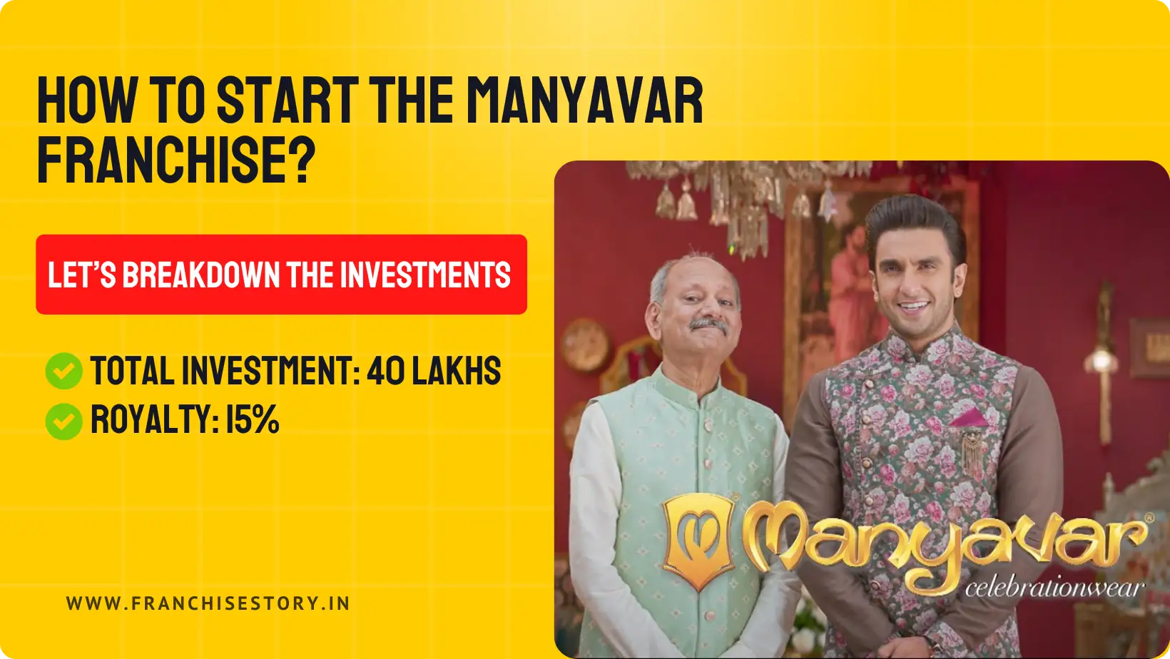 You are currently viewing How to start the Manyavar franchise? | Investment ROI details