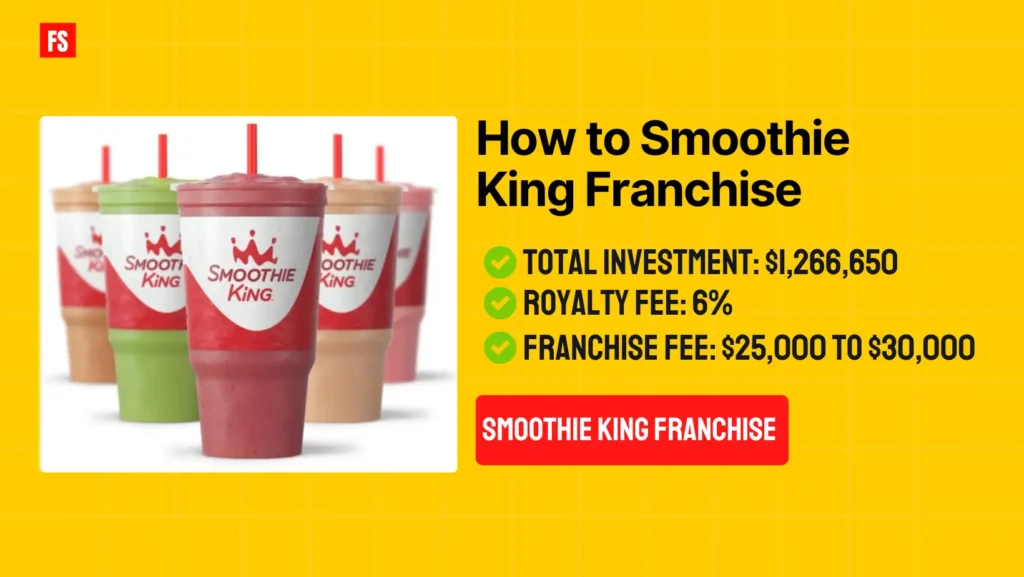 How to start Smoothie king franchise