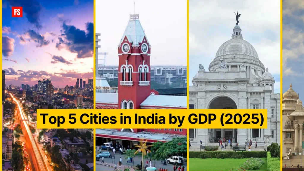 Top 5 Cities in India by GDP (2025)