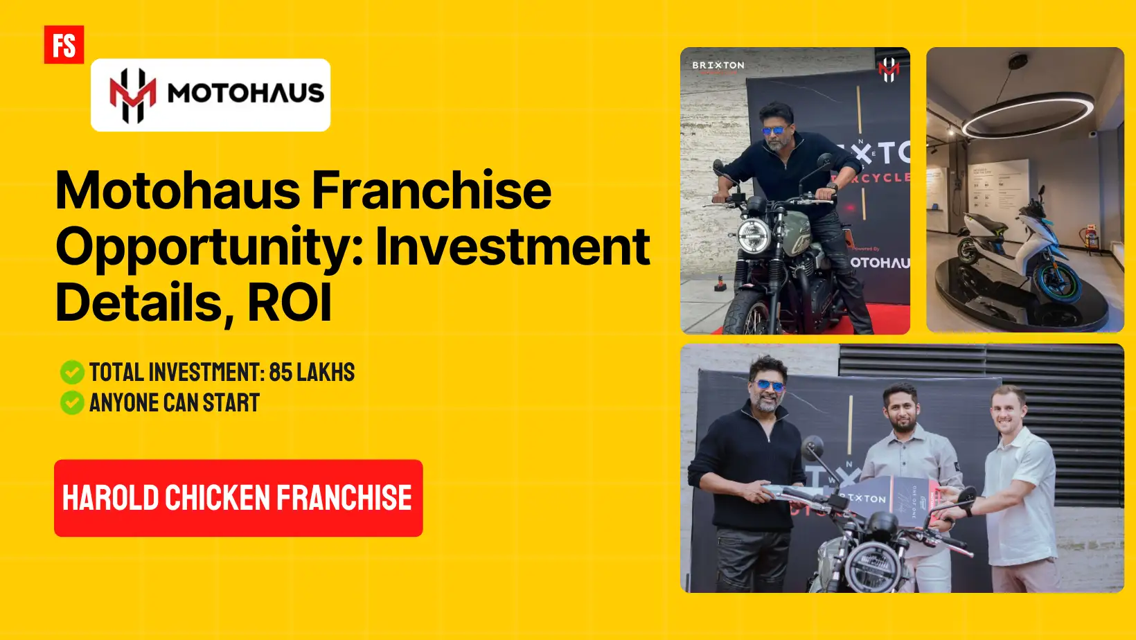 You are currently viewing Motohaus Franchise Opportunity: Investment, Royalty fees, ROI