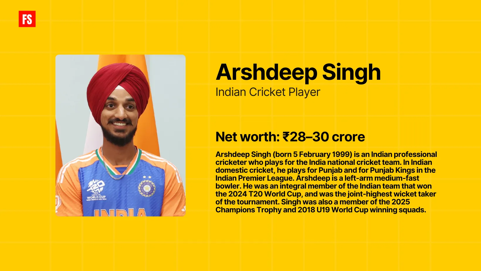 Arshdeep Singh net worth