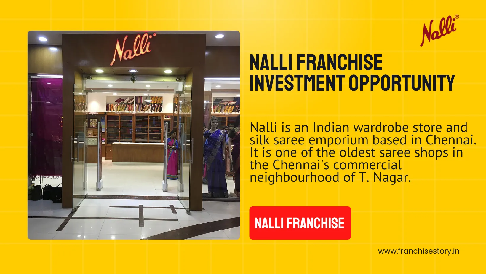 You are currently viewing Nalli Franchise Investment Opportunity, Royalty Fee, ROI (2025)